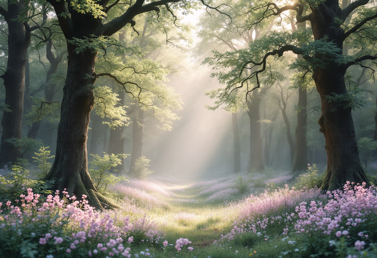 nature scene for a wellness center